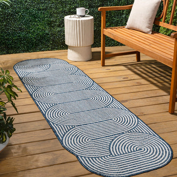 Margot Modern Geometric Arch Stripe Area Rug